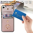 thumbnail image 4 of Asuwish Compatible with Samsung Galaxy S22 Plus S22+ 5G Wallet Phone Case Tempered Glass Screen Protector Ring RFID Card Holder PU Leather Cell Cover for S22+5G S22plus 22S + S 22 22+ Girls Rose Gold, 4 of 11