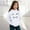 White, variant on Kids Athletic Hoodies for Girls Cartoon Print Casual Pullover Warm Sweatshirts Comfortable and Stylish Outfit for Toddlers