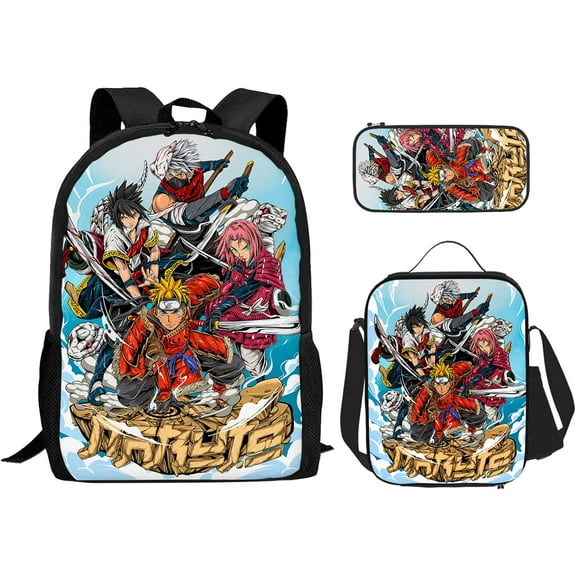 NARUTO Anime Backpack 3d Printing Cartoon Backpack Leisure Travel Outing Hiking Bag Travel Bag SF85