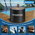 thumbnail image 5 of XL Ice Bath Tub for Cold Plunge, 120 Gal Ice Plunge Tub with Insulated Lid, Step Stool, Portable Inflatable Ice Pod Plunge Barrel, Easy Chiller Connection, Cold Therapy Indoor Outdoor, 5 of 8