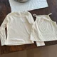 thumbnail image 5 of Conjunto de blusa Floral para niña de 2 a 7 años, camisola Floral + traje de camiseta lisa, camisa de manga larga para niño, Top Base, 5 of 6