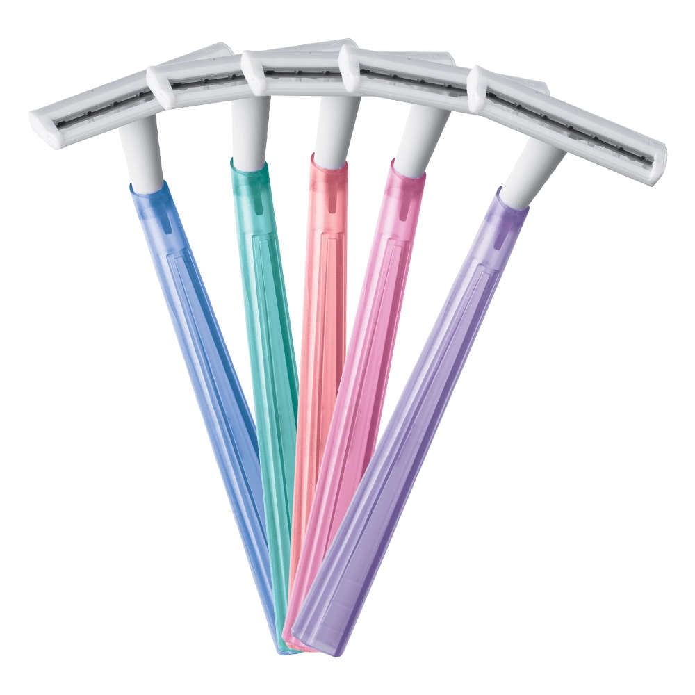BIC Silky Touch Women's Disposable Razor, Twin Blade, Pack of 8 Razors, For a Soothing, Comfortable Shave