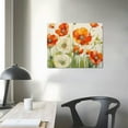 thumbnail image 3 of Nawypu  Flower Framed Artwork Orange Poppies Picture Elegant Flowal Canvas Wall Art 1, 3 of 4