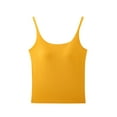 thumbnail image 2 of tarylea Women's Camisole Tank Top Sleeveless Spaghetti Strap Built in Bra Square Neck Tops Casual Summer Undershirts, 2 of 6