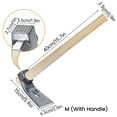 thumbnail image 6 of Compact Gardening Hoe Adze Tool with Manganese Steel Blade for Efficient Soil Cultivation and Weeding in Tight Garden Beds and Raised Planters NAJKZA | C, 6 of 7