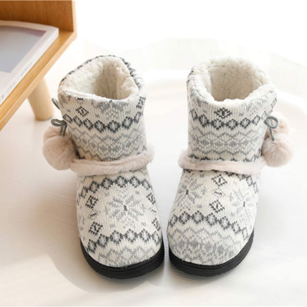 Chaussons D'hiver En Peluche Pour Femmes Et Hommes - Motif De Noël Ou Halloween - Semelle Antidérapante - Taille 36 à 44