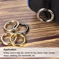 thumbnail image 5 of Unique Bargains Light Gold Round Zinc Alloy Spring Gate O Ring Snap Clip Buckle (10 Pack), 5 of 5