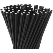 Free  Shipping  Wholesale Biodegradable Unwrapped Black Paper  Straws 10000 Count