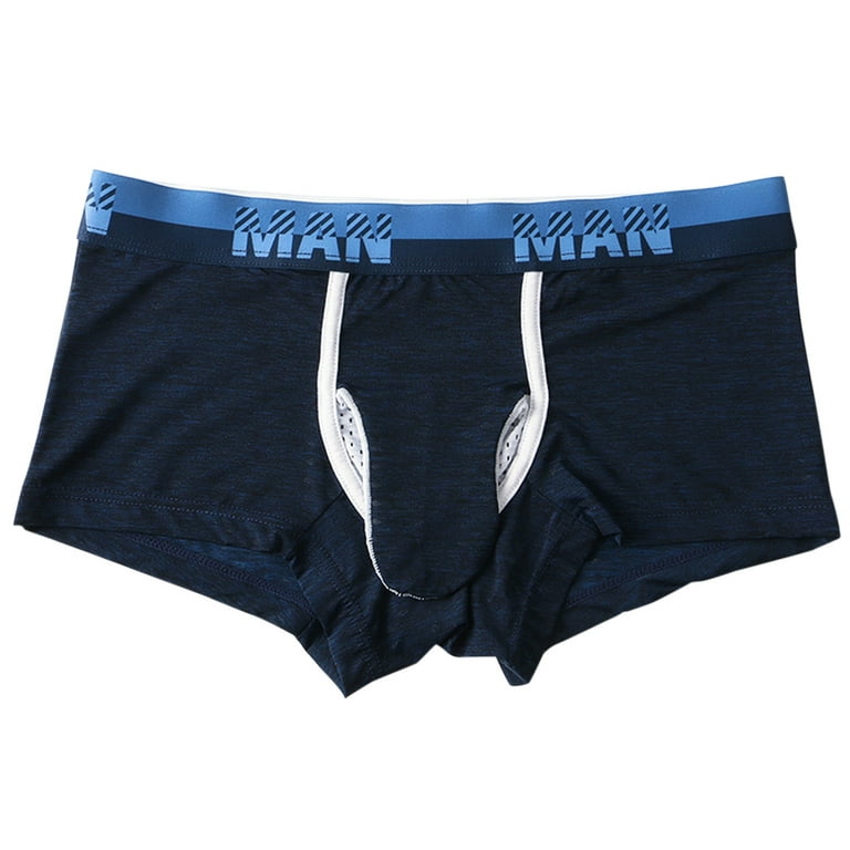 eczipvz Men's Underwear Men's Underwear Briefs Pack Enhancing Ball Pouch  Low Rise Bikini Briefs for Male,Dark Blue
