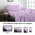 thumbnail image 4 of SGI Bedding 600 TC Egyptian Cotton Bed Sheet Set - Olympic Queen Size Sheets 600 Count Sheets for Olympic Queen Size Bed - Soft, Durable Sheets Cotton Sheets in 600 TC 12" Deep Lavender, 4 of 8