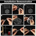 thumbnail image 3 of 2 Sets Adjustable Snake Bones Action Figure Stand Clear Assembly Action Figures Display Holder with Base Plastic Model Support Stands Miniature Model Bases for HG RG SHF Figures, 3 of 9