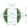 thumbnail image 5 of Beille 1pc Green Baby Feeding Circle Divider Food Grade Silicone Suction Plate, 5 of 5
