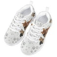 thumbnail image 3 of Pzuqiu Yorkshire Little Girls Tennis Shoes Size 11 Breathable Light Weight Kids Sneakers Dog Paw Lace Up Running Shoes Animal Print, 3 of 7