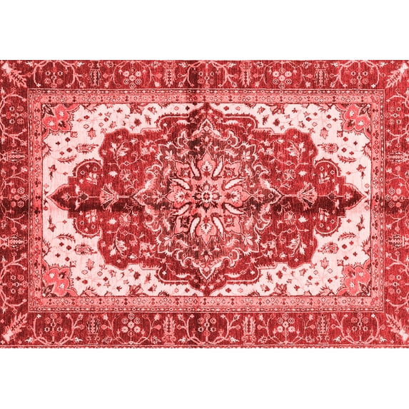 Ahgly Company Indoor Rectangle Persian Red Traditional Area Rugs, 5' x 7'