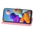 thumbnail image 5 of (Rose Gold)For Samsung Galaxy A21s Rose Embossed Horizontal Flip PU Leather Phone Case, 5 of 5