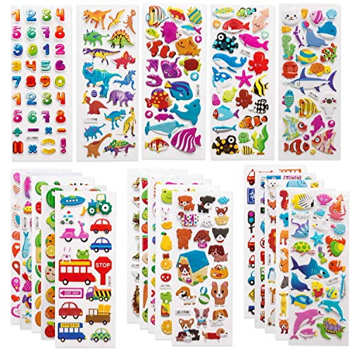5 Sheets Colorful 3D Butterflies Scrapbooking Bubble Puffy Stickers FOB`H2 