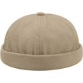 thumbnail image 4 of CoCoMangos Men Hats Docker Cap Breathable Beanie Brimless Hat Rolled Cuff Harbour Sailor Fisherman Leon Hat Waterproof Skullcap, 4 of 7