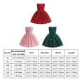 thumbnail image 7 of IDOPIP Kids Girls Velvet Sequin Tutu Dress Fall Winter Christmas Party Gown Dresses, 7 of 7