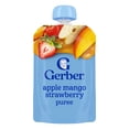 thumbnail image 3 of (12 pack) Gerber Stage 2 Baby Food, Apple Mango Strawberry, Puree Baby Pouches, 3 of 17