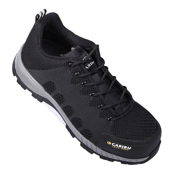 Tenis Choclo Industrial Caribu 325 Negro Gris Con Casco