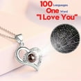 thumbnail image 6 of Preserved Rose with I Love You Necklace Rose Gifts for Women Girlfriend Wife Mom Grandma Birthday Christmas Valentines Mothers Day Anniversary Wedding Thanksgiving, Silver, 6 of 7