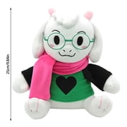 Deltarune Ralsei Plush With No Hat green Fur Glasses & Scarf Fashion Plush Toy