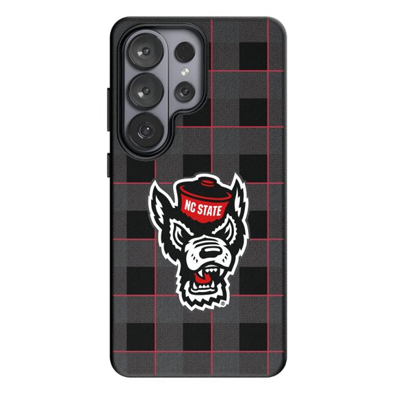 Keyscaper NC State Wolfpack Plaid Galaxy Magnetic Bump Case