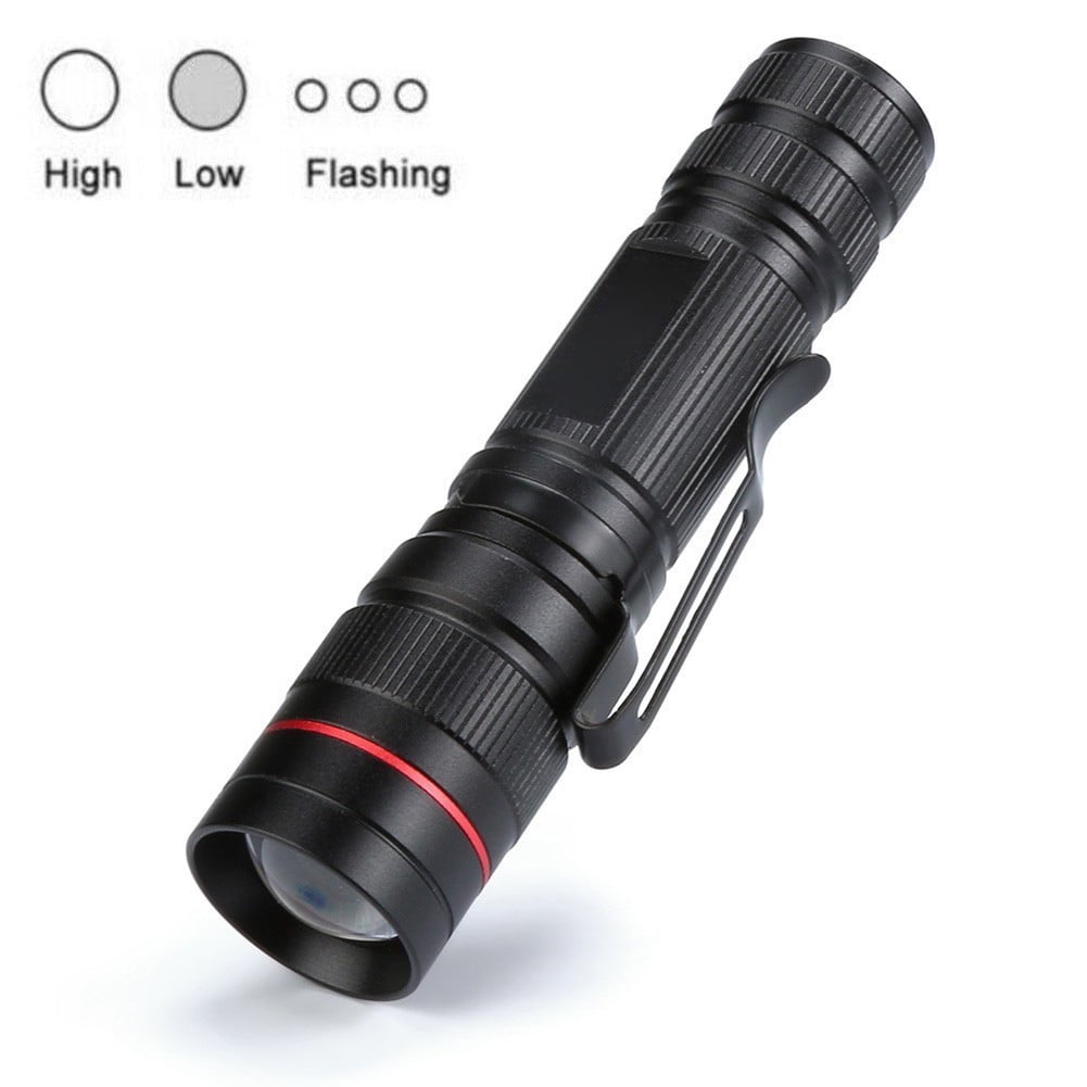 Bright Mini Small Torch Flashlight Powerful Zoomable LED Inspection 1200 Lumens 