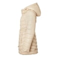thumbnail image 3 of Sportoli Womens Winter Coat Reversible Faux Fur Lined Quilted Puffer Jacket - Beige (Small), 3 of 8