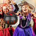 thumbnail image 5 of Halloween Cauldron Candy Bucket - Plastic Wear-Resistant Kettle For Toy Storage & Halloween Gift! Halloween Party Favor Supplies, 5 of 5