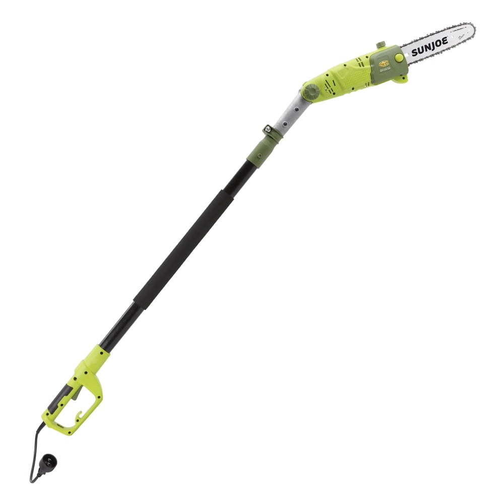Sun Joe SWJ803E Electric Multi-Angle Pole Chain Saw , 10 inch - 8.0 Amp (Green)