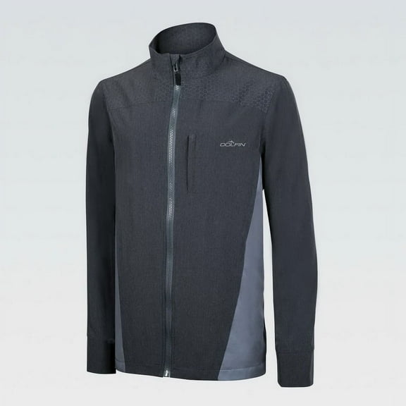 (Price/each)Dolfin 7501SLD Mens Warm-Up Jacket-Gray-XL