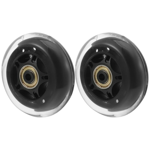 Monyance outdoor skate wheels 3" Skateboard Wheels & Bearings Set for Street/Cruiser/Scooter (2pcs)(2.95X2.95X0.94Inches)