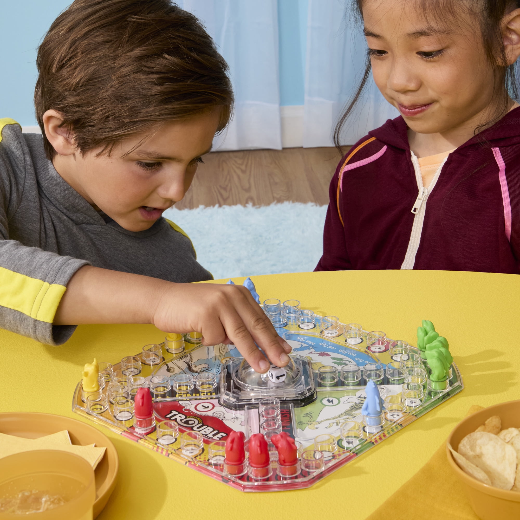 Trouble: One Fish, Two Fish, Red Fish, Blue Fish Board Game, Dr. Seuss Kids Games, Ages 5+