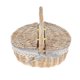 thumbnail image 3 of Handmade Wicker Basket With Handle Wicker Camping Picnic Basket Lids, 3 of 3