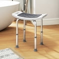 thumbnail image 2 of HOMCOM Shower Chair EVA Padded Bath Seat with Suction Cup Feet 300lbs, 2 of 10