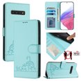 thumbnail image 2 of Samsung Galaxy S10 Plus Case ,Cat PU Leather Crossbody Lanyard Strap RFID Magnetic Wallet Compatible with Samsung Galaxy S10 Plus Cover, 2 of 5