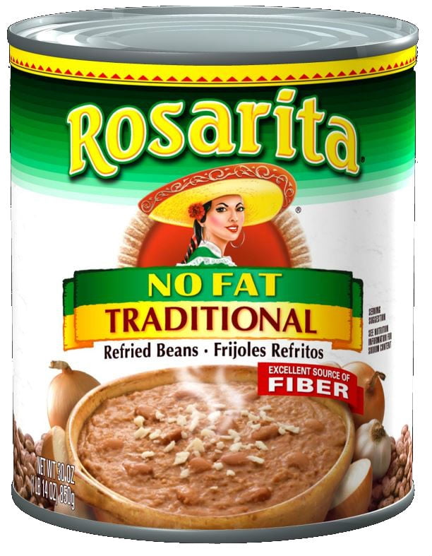 Rosarita No Fat Traditional Refried Beans 30 oz