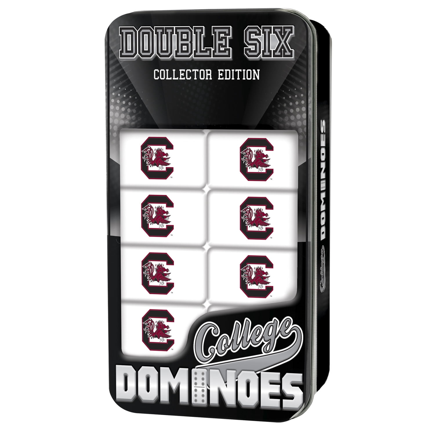 MasterPieces Officially Licensed NCAA South Carolina Gamecocks 28 Piece Dominoes Game for Adults