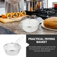 thumbnail image 3 of WRITWAA 2-Pack Round Stainless Steel Fry Baskets with Handles for Deep Frying, Straining, and Kitchen Use, 3 of 8
