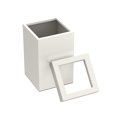 thumbnail image 2 of Gatco Elevate Stainless Steel 3 Gallon Square Wastebasket, Matte Pearl, 2 of 5