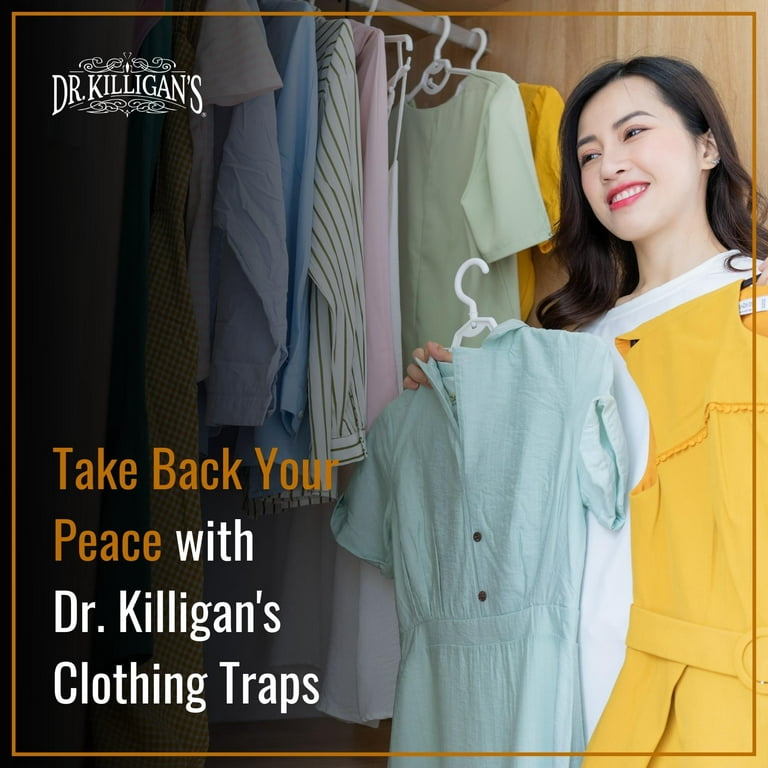 Dr. Killigan's Premium Clothing Moth Traps with Pheromones Prime |  Non-toxic Clothes Moth Trap With Lure for Closets & Carpet | Moth Killer  Treatment