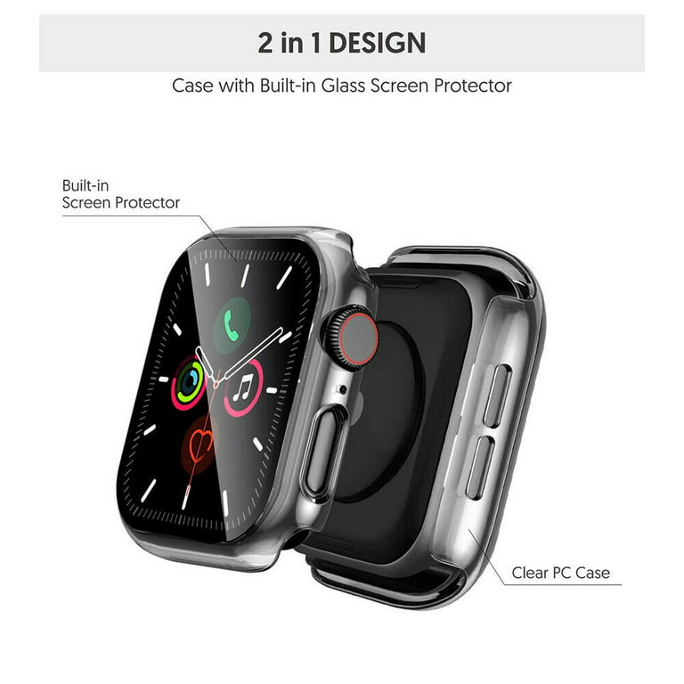 (8-Pack) Rinogear Screen Protector for Apple Watch 41mm Screen Protector iWatch Series 8 7 Case Friendly Accessories Flexible Full Coverage Clear TPU