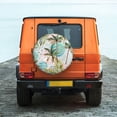 thumbnail image 6 of Pofeuu Watercolor Palm Tree Print Spare Tire Wheel Cover for Car Truck SUV Camper Universal Fit Spare Tire Cover RV Spare Tire Covers-14 inch, 6 of 6