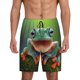 thumbnail image 1 of Fotbe Tree Frog Pantalones Cortos de Pijama para Hombre, Ropa de Dormir, Pantalones de Pijama Cortos para Hombre-Small, 1 of 6