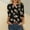 Black summer tops, variant on Wycnly Blouses for Women Summer Tops Womens 3/4 Sleeve Shirts Fashion Floral Print Button up V Neck Tees Summer Ladies Girls Lightweight Loose Fit Blouses