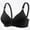 Black, variant on Women's Wireless Bras Spliced Back Hook Breathable Classic Casual Inner Wear