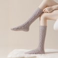 thumbnail image 4 of Sleep Socks for Women Double-sided Fleece Socks Fuzzy Socks for Women Knee High Fluffy Stockings Soft Warm Cozy Slipper Socks Double-sided for Winter, 4 of 8