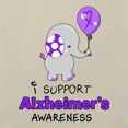 thumbnail image 4 of Inktastic I Support Alzheimer's Awareness Elephant with Purple Balloon Tote Bag, 4 of 5
