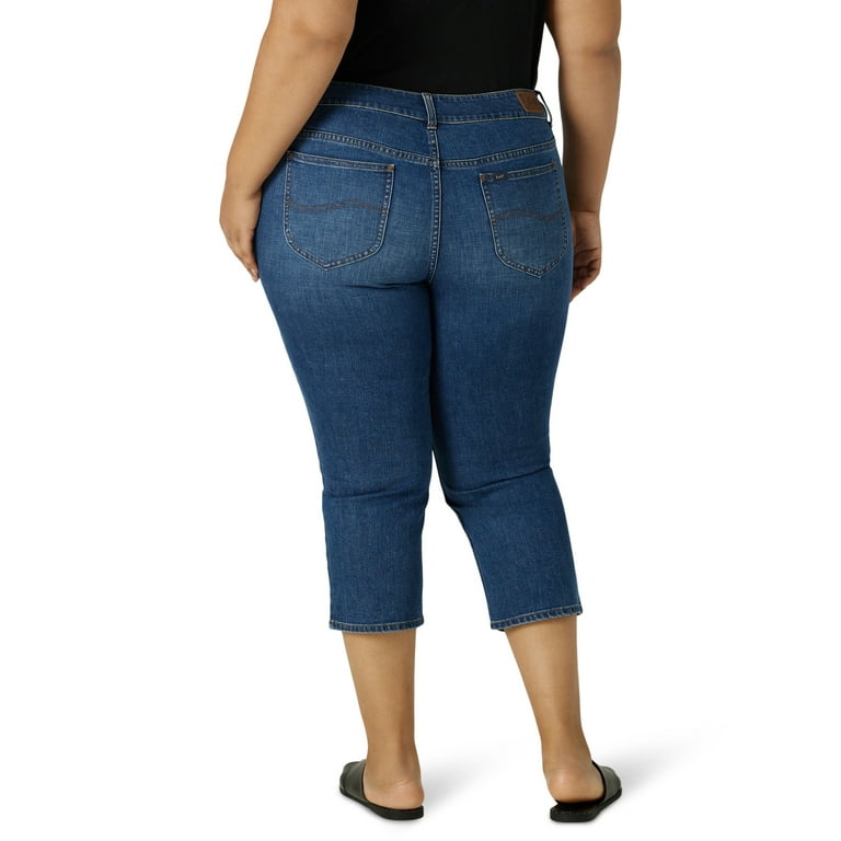 Lee classic fit capris sales